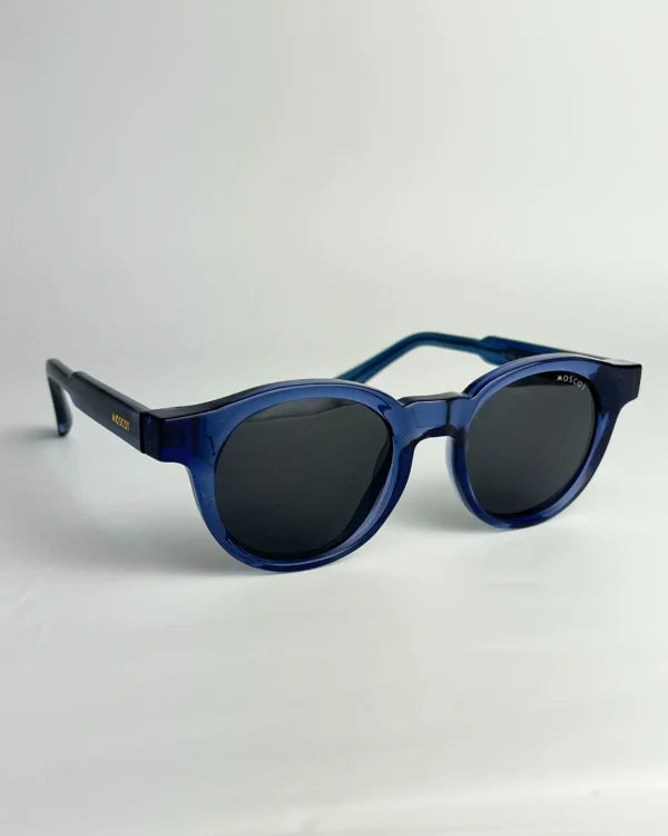 Moscot polarisé bleu foncé