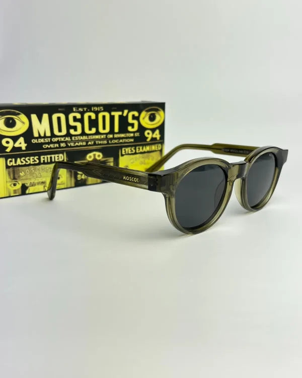 Moscot vert olive round