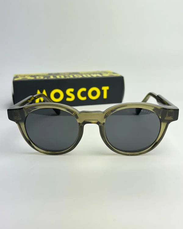 Moscot vert olive round