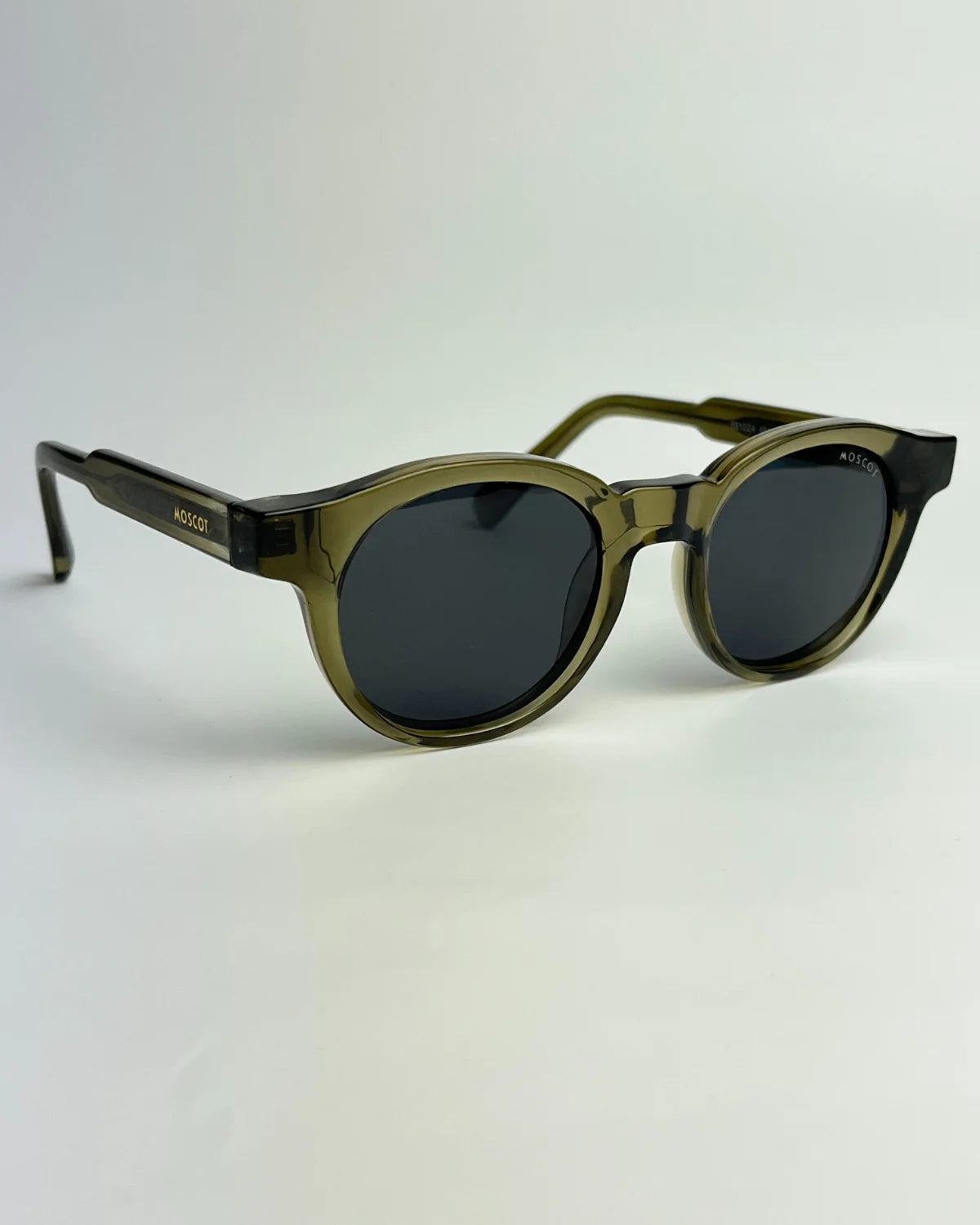 Moscot vert olive round